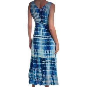 BEACHLUNCHLOUNGE NWT Fressia Maxi Dress Blue Sz Large